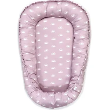 Hnízdečko pro miminko SOFTELLO Hnízdečko Poloslunce Fialová