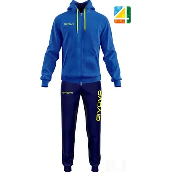 Souprava GIVOVA KING COTONE TERRY, barva 0204 modrá - tmavě modrá, velikost M