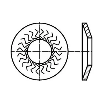 podložka Podložka Teckentrup s středním vnějším průměrem pro šr. m 6 v pevnosti 8.8 a 10.9 tvar M