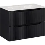 ArtCom Koupelnová skříňka s umyvadlem NOVA Black U80/1 | 80 cm