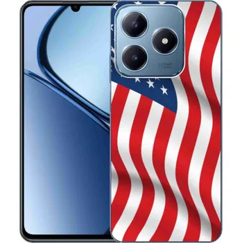 Vlajka Gelový kryt mmCase na Realme C63 - USA vlajka