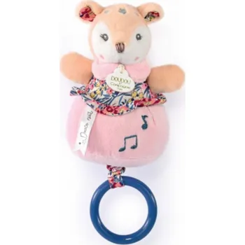 plyšák Doudou Dárková sada - Plyšová srnka hrající melodii 20 cm