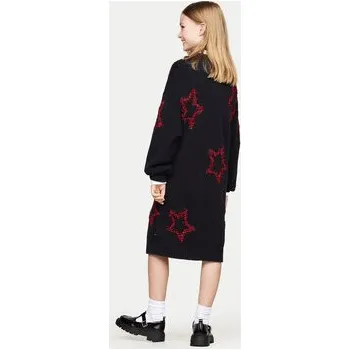 Dámské šaty Tommy Hilfiger Úpletové šaty KG0KG08211 Tmavomodrá Loose Fit 16Y