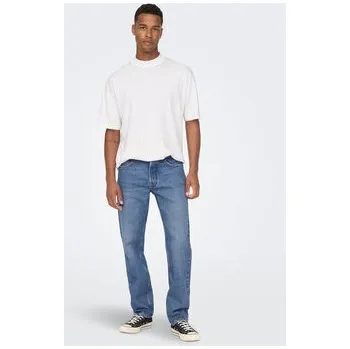 Pánské džíny Only & Sons Jeansy Edge 22024939 Modrá Loose Fit 29_34
