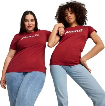 Puma ESS+Script dámské tričko červená 679315 13 M