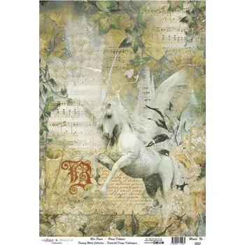 Umělecký papír Cadence Rýžový papír Cadence, A4 - Okřídlený kůň