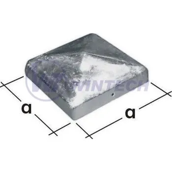 Tesařské kování Stříška čtvercová pro sloup 70, DK 70, 1 ks TKRBDK0700Z