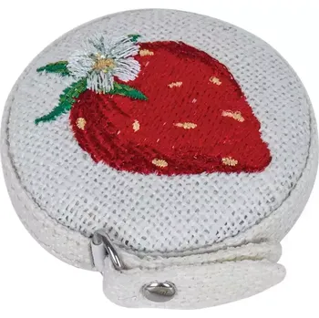 metr Svinovací metr s výšivkou Jahoda 150 Cm (Tape measure : strawberry)