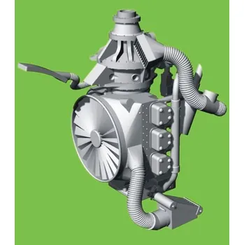 Plastikový model 1/48 Piston engine O-335 (3D-Printed)