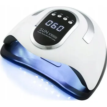 UV lampa na nehty Výkonná UV/LED Lampa na Nehty pro Hybridní a Gelové Nehty Sun x10 Max LCD s Rukojetí 280W