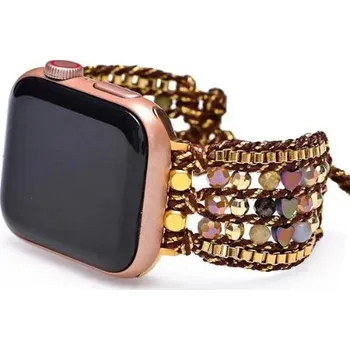 Ostatní příslušenství k chytrým hodinkám eses Řemínek s korálky - Přírodní vínový, 20 mm