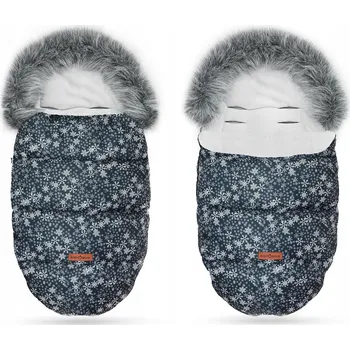 Fusak SPACÍ PYTEL DO KOČÁRKU SANÍ KORBIČKY ZATEPLENÝ S PRÉMIOVOU KOŽEŠINOU BABYMAM