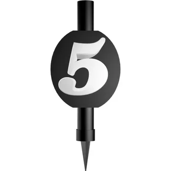 Dortová svíčka Dortová fontána č. 5 černo-bílá