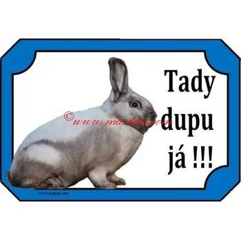 Cedulka králík saalander, salander - Bez samolepicí vrstvy