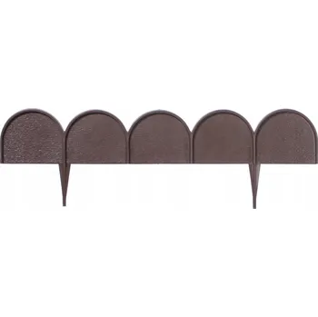 Zahradní obrubník Zahradní lem palisáda IKRA hnědý 1000 x 9 cm - Prosperplast