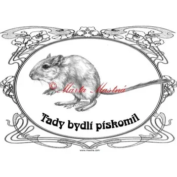 Cedulka pískomil - Bez samolepicí vrstvy