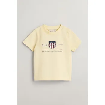 Dívčí tričko TRIČKO GANT ARCHIVE SHIELD SS T-SHIRT VANILLA YELLOW