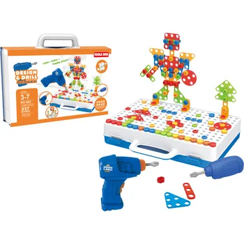 ostatní stavebnice LEAN Toys 12774 kreativní mozaiková 2D/3D sada 248 dílků