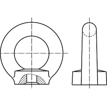 Matice Matice závěsné dle din 582 m16 bez povrchu