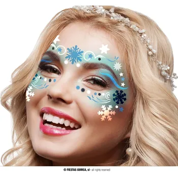 Karnevalový kostým Guirca Make-up set sněhové vločky