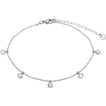 Řetízek biju Řetízek na nohu s visacími zirkony 2472