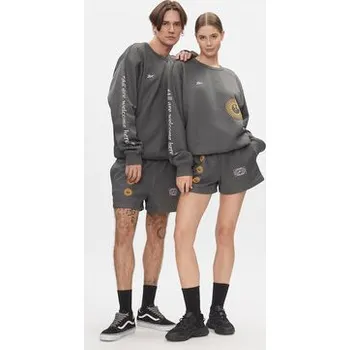 Pánská mikina Reebok Mikina Classics Good Vibes Crew Sweatshirt HT6117 Šedá L