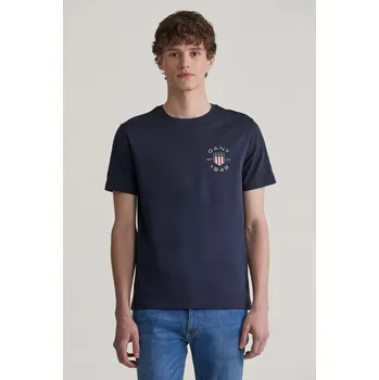 TRIČKO GANT PRINT SS TSHIRT EVENING BLUE