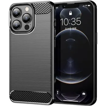 Pouzdro na mobilní telefon Pouzdro BACK WG Carbon pro Apple iPhone 16 Plus Black