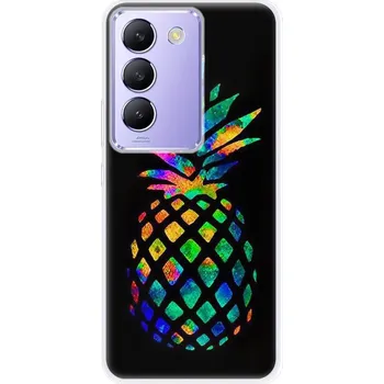 Pouzdro na mobilní telefon Odolné silikonové pouzdro iSaprio - Rainbow Pineapple - Vivo V40 SE 4G/5G
