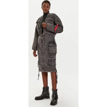 Dámská sukně Alpha Industries Džínová sukně 148068 Šedá Regular Fit M