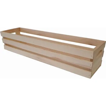 Truhlík Dřevěný obal na truhlíky, borovice, 59 x 16 x 12,5 cm (a)