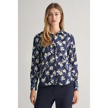 Dámská košile KOŠILE GANT REG FLORAL PRINT COT VOILE EVENING BLUE