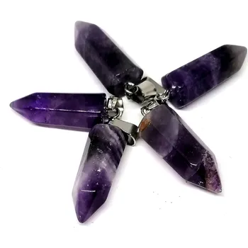 Přívěsek Ametystový krystal - HEXAGON