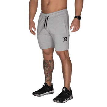 Pánské kraťasy Better Bodies TAPERED SWEATSHORTS LIGHT GREY MENALGE – šortky Better Bodies světle šedé Velikost: M