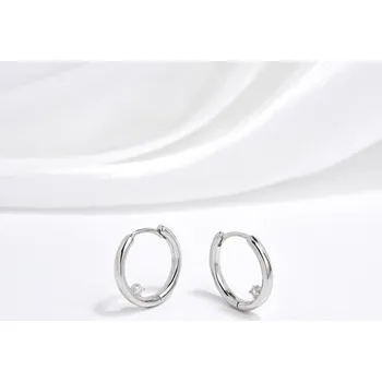 Módní doplněk Jan Kos jewellery Stříbrné náušnice kruhy MHT-3001/SN00