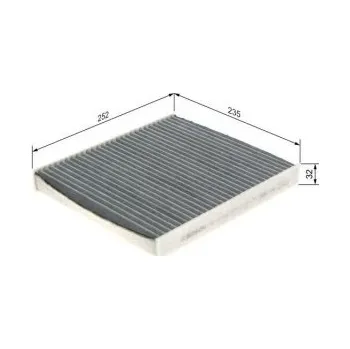 Kabinový filtr Kabinový filtr VW CRAFTER autobus (SYI, SYJ) Bosch - 2.0TDI, 2.0TDI 4x4 --