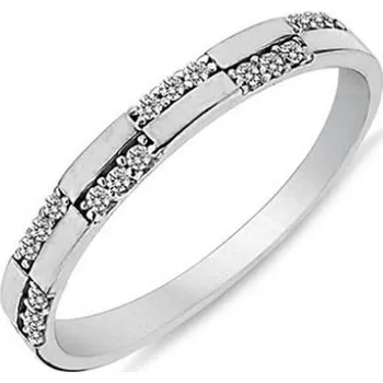 Prsten Diante Zlatý prsten s bílým kamenem 59628408