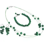 Ocelová souprava s malachitem Mathias