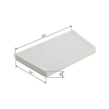 Kabinový filtr Kabinový filtr Mercedes CLC-CLASS (CL203) Bosch - CLC160, CLC180K, CLC200K, CLC230, CLC3