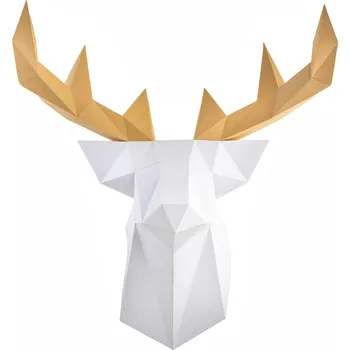 3D puzzle PaperTime Jelen – bílý