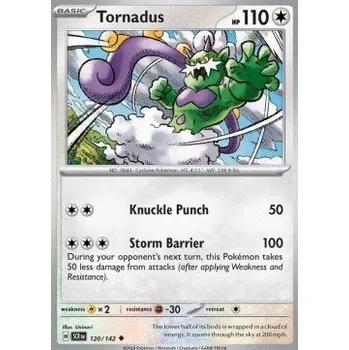 Volný čas Pokémon SCR 120/142 Tornadus - Stellar Crown Stav: Near Mint, Verze: REVERSE HOLO