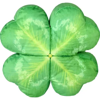 Dekorativní polštářek 3D polštář Čtyřlístek