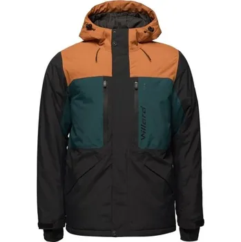 Pánská lyžařská bunda Willard BEROS L Černá, Tmavě zelená, Hnědá