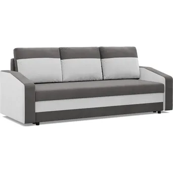 Sedací souprava Velká rozkládací pohovka HEWLET MODEL 2 Šedá-bílá