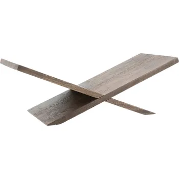 Zarážka na knihu By-Boo Hnědý dřevěný stojan na knihy Tee 16 x 47 cm