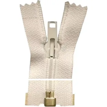 Zip Spirálový zip, dělitelný - 65cm - bílý - WICO - BALENÍ 10 ks