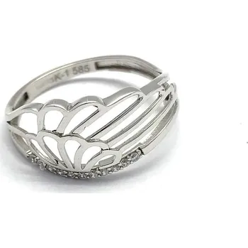 Prsten Diante Zlatý prsten s bílým kamenem 59627494