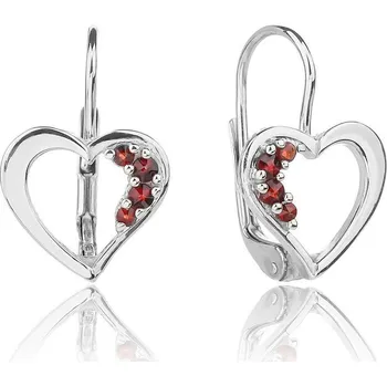 Řetízek Český Granát Jan Kos jewellery Stříbrné náušnice 13135145003