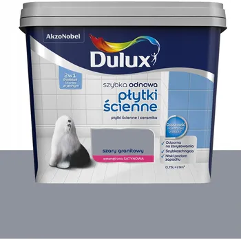 barva na zeď Barva na dlaždice Dulux 0,75 l Šedá granitová polomatná