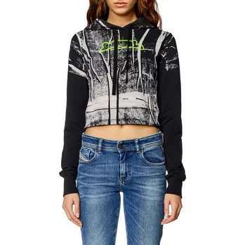 Dámská mikina MIKINA DIESEL F-SLIMMY-HOOD SWEAT-SHIRT WHITE